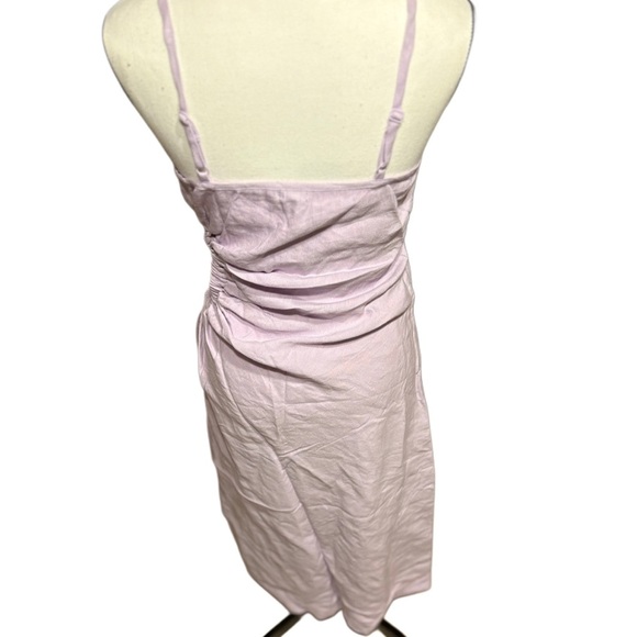 Monrow Light Pink Gathered Midi Dress - Picture 6 of 9